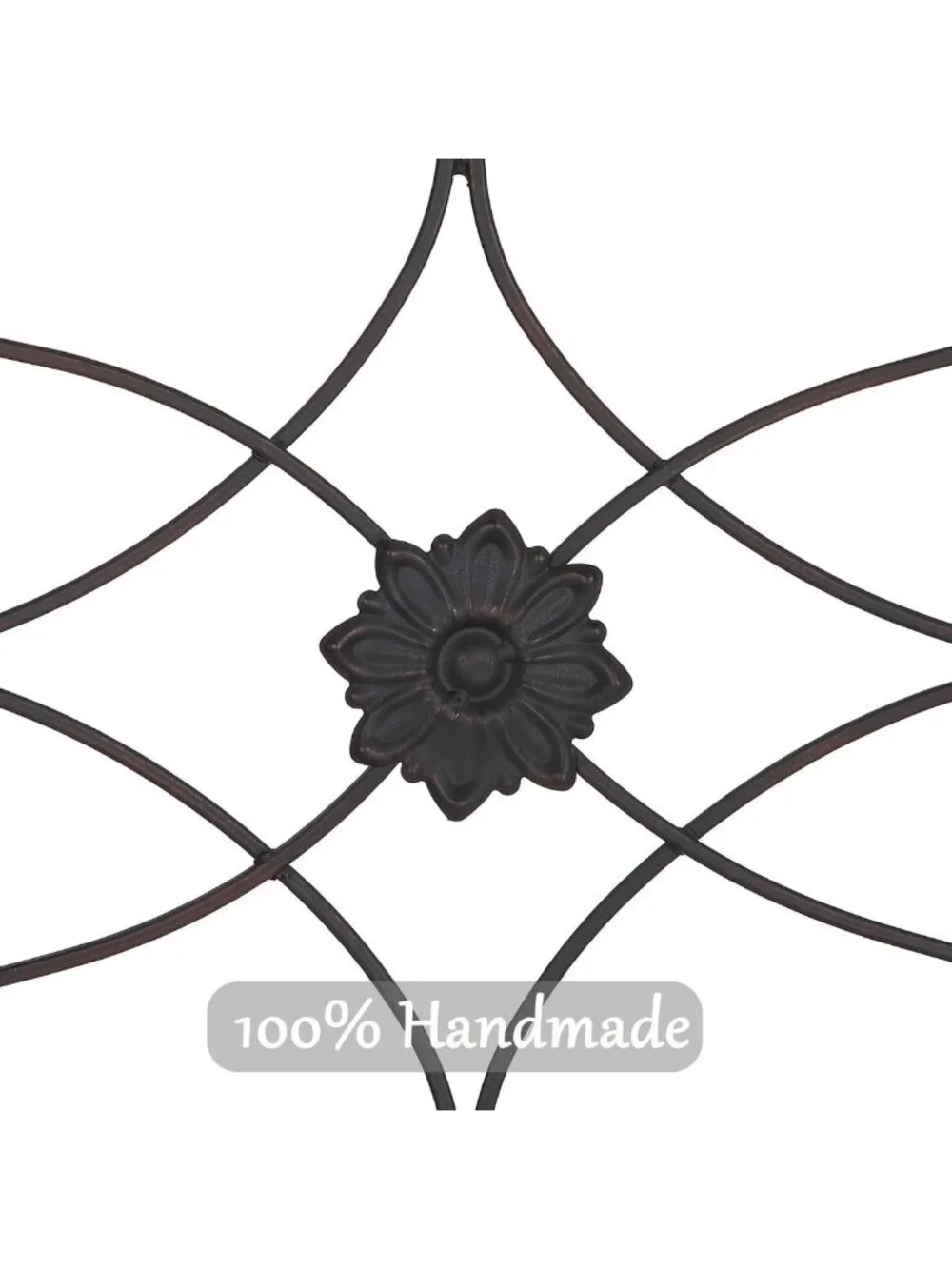 Rustic Farmhouse Metal Wall Decor Set of 4 | Scroll Art Sculpture for Indoor